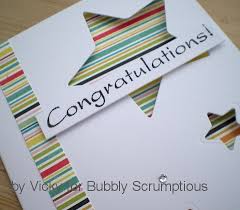 Congratulations can be made for the new year, 1 september, the day of the wedding. Star Congratulations Card By Vicky Bubbly Scrumptious