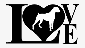 Dog Love Boxer Decal Sticker Black And White Dachshund Clipart Free Transparent Png Download Pngkey