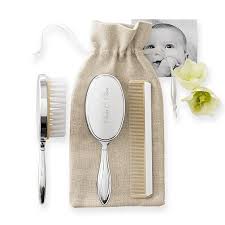 The best way to pamper the little member of your family is by using the baby hair brush. Silver Baby Brush Comb Set Personalized Baby Keepsake Mark And Graham
