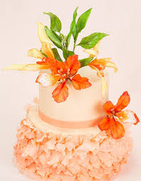 Flamboyant Mayflower Petal Cake Petal Cake Fondant Flower Tutorial Cake Decorating Tutorials