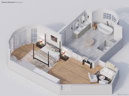 Planta 3d com três quartos. Homeadvisor Mostra Como Sao Os Quartos Das Celebridades Com Plantas 3d Hypeness Inovacao E Criatividade Para Todos