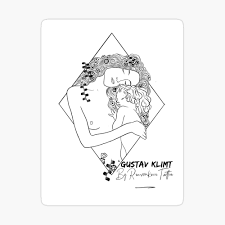 Gustav Klimt By Romankova Tattoo Art Board Print By Ilija86 Redbubble Some of his most famous paintings (the. redbubble