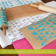 How To Make Your Own Diy Printed Wrapping Paper With Rolling Pins Diy Prints Diy Wrapping Paper Diy Gift Wrapping