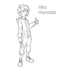 Download printable hiro hamada in big hero 6 coloring page. Big Hero 6 Movie Characters Coloring Pages Playing Learning