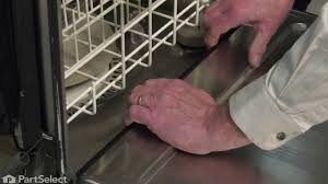 Before you can remove the dishwasher, you will need to disconnect the two pipes that connect it to the plumbing system. Whirlpool Dishwasher Repair How To Replace The Lower Door Seal Kit Whirlpool 4172127 Youtube