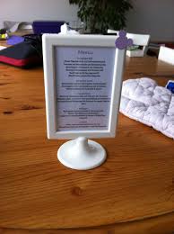 Menu Decorated With A Small Disney Mickes In Lilac Vorspeise Tomate Mozzarella Glasieren