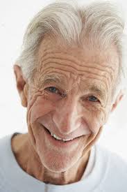 Closeup Of Old Man Smiling