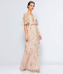 David Meister Soft Embroidered Beaded Gown Soft Meister David Bridesmaid Dresses Long Lace Beaded Gown Mother Of The Bride Dresses