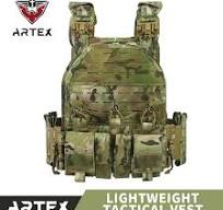 ARTEX-Chaleco Táctico Multifuncional para Hombre, Chaleco Táctico de  Camuflaje, Poliéster, Molle, Portador de Placa, Liberación Rápida