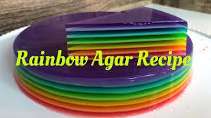 Makanan yang terbuat dari rumput laut ini sangat terkenal dan banyak orang menyukainya. Rainbow Agar Jelly Recipe Agar Agar Pelangi Youtube