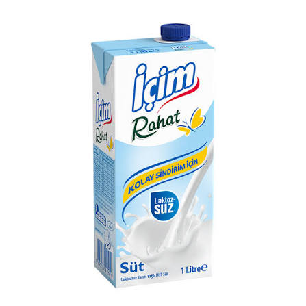 İçim laktozsuz süt 1 litre 