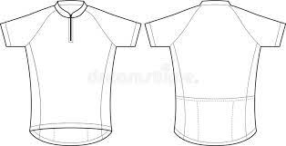 Download Cycling Jersey Stock Vector Illustration Of Tshirt Front 27593749