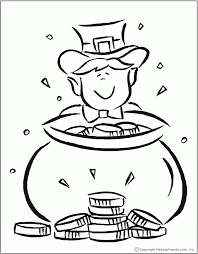 Coloring is essential to the overall development of a child. Pot Of Gold Leprechaun Coloring Home