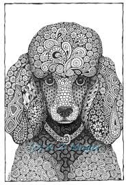 All images found here are believed to be in the public domain. Domestic And Wild Zentangle Animal Portraits Poodle Drawing Zentangle Animals Zentangle Dog