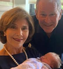 George and Laura Bush proudly welcome their blessing, a grandson, who was  lovingly named after his great-grandfathers... 💖 🍼 More photos of the  sweet boy and the meaning of his unique name