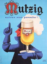 funny original 1960s herve morvan french beer poster estimated price 200 360 description morvan herve beer poster beer advertisement vintage posters