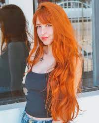 350 Water Wave Synthetic Lace Front Wigs Natural Look Heat Resistant Fiber Hair For Women Long Bouncy Orange Synthetic Lace Wigs Heat Friendly Fiber Hair Half Hair Styles Ginger Hair