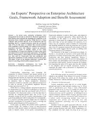 The controller for germany is responsible for directing all hach finance . Pdf An Experts Perspective On Enterprise Architecture Goals Framework Adoption And Benefit Assessment