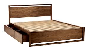 Matera Bed With Storage Industrial Midcentury Modern Wood Bed By Design Within Reach Wood Bed Design Matera Bed Wooden Bed Design
