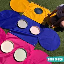 GE-01-1 The multipurpose mat-individual module (2 children)-Nature (forest  school) collection - Natis