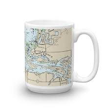 Little Manatee River Chart Mug Chart Mugs