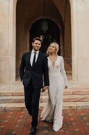 Pin By Presetworldco Lightroom Preset On Groom S Suit Courthouse Wedding Dress Summer Gowns Wedding Dress Long Sleeve