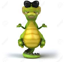 Probably he would have to deal with it. Crocodile With Sunglasses Meditating Stock Photo Picture And Royalty Free Image Image 79794849