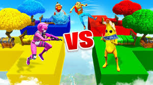A free multiplayer game where you compete in battle royale, collaborate to create your private. Fortnite 1v1v1v1 Bed Wars Sky Battle Challenge Youtube