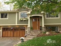 Exterior Home Makeover Split Level Home With Craftsman Details Exterior House Colors House Front Exterior Remodel