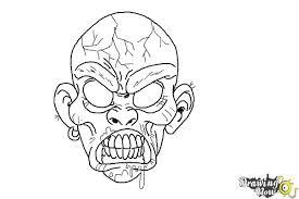 Draw in the eyes in detail like so, then sketch out the nose as well. Simple Scary Face Drawing Novocom Top