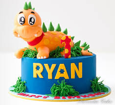 Cake Ideas Cartoon Birthday Cake For Baby Boy 1 Year Dinosaur First Birthday Cake Dinosaur Birthday Cakes Birthday Cake Kids First Birthday Cakes