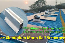 Solar Aluminium Mono Rail Structure | Solar Aluminum Mounting Rail Brackets  | Solar Structure Design