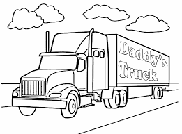 Turn on the printer and click on print the drawing. 18 Wheeler Coloring Pages Coloring Home