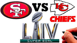 There are 1254 nfl super bowl logo for sale on etsy, and they cost $13.83 on average. Drawing The Nfl Superbowl 54 Liv Chiefs 49ers Logos Youtube