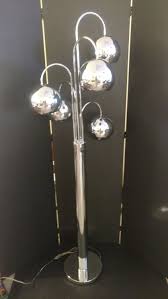 Robert Sonneman Mid Century Chrome 5 Orb Waterfall Floor Lamp By Russellsretro On Etsy Hanging Lamp Mid Century Lighting Chrome Floor Lamps