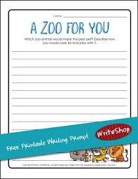 A Zoo For You Free Printable Writing Prompt Writeshop Free Writing Prompts Writeshop Homeschool Writing
