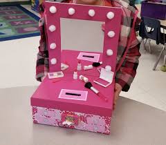 There are so many creative and unique valentine box ideas for your child's classroom as they collect all of their valentines from their classmates! Taylyns Valentines Day Box For School We Found A Idea And Put Our Own Spin In It Pinterest M Girls Valentines Boxes Valentine Day Boxes Valentines Gift Box