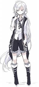 Anime Picture Search Engine 1boy Ahoge Boots Checkered Expressionless Hijiri Resetter Long Hair Lo Anime Boy Long Hair Anime Boy Hair White Hair Anime Guy The tomboyish ponytail trope as used in popular culture.