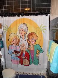 These Shower Curtains Put A Little Pop Culture In Your Bathroom Golden Girls Girls Shower Curtain Girl Shower
