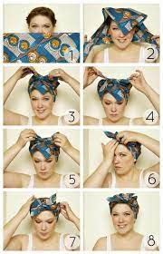 Bandana Binden Anleitung Kopftuch Sommer Schal Frisuren Haar Bandanas Selbstgemachte Frisuren
