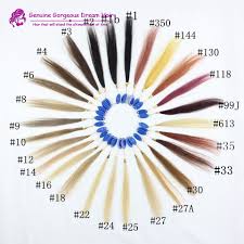 us 33 75 25 off color ring color chart color swatch 27 colors human hair extensions wholesale factory price in stock in color rings from hair