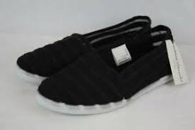 Details About New Womens Tennis Shoes Size 6 Black Flats Ladies Slip On Sneakers Transparent