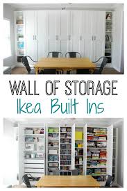 Diy Ikea Built Ins A Wall Of Storage When I Redo The Kitchen Breakfast Area Ikea Built In Ikea Wall Storage Living Room Storage
