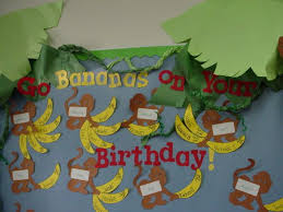 Birthday Bulletin Board Classroom Monkey Theme