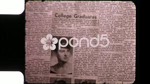 Persistence is key when trying to get into the newspaper. Graduation Newspaper Announcement Gradua Stock Video Pond5
