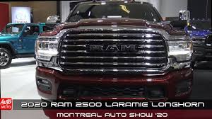 My review of the 2020 ram 1500 limited 4x4 with the newly refreshed ecodiesel 3.0 v6. 2020 Ram 2500 Laramie Longhorn Exterior And Interior Montreal Auto Show 2020 Youtube
