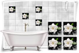 Vorher nachher bilder ideen für ein kleines bad und für das gäste wc. Dekoration Fliesen Aufkleber Fliesen Bild Kerzen Steine Wellness Spa Rot Weiss Deko Bad Wc Mobel Wohnen