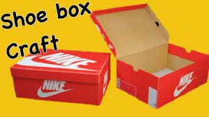 Unsatisfied with ordinary shoe boxes, we created a shoe box that's as innovative as it is attractive. Art And Craft Using Waste Cardboard Box Waste Shoe Box Craft Idea Empty Shoe Box Craft Youtube