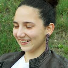 Amazon.com: HANDMADE Dark Purple Eggplant sparkly tassel earrings Statement  Young adult Violet post or clip