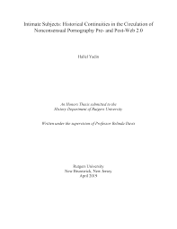 Intimate Subjects: Historical Continuities in the Circulation of  Nonconsensual Pornography Pre- and Post-Web 2.0